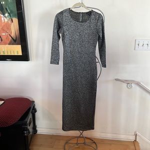 French Connection sparkle fitted jersey dress